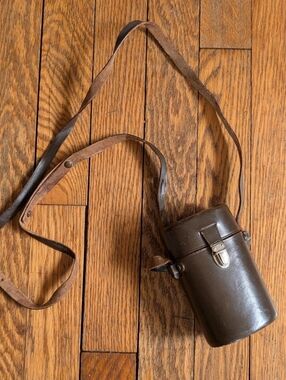 Vintage Leather German Zeiss Ikon Binoculars Case